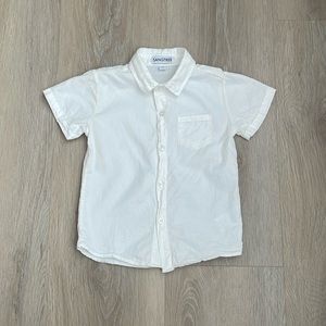 Sangtree toddler white button down shirt